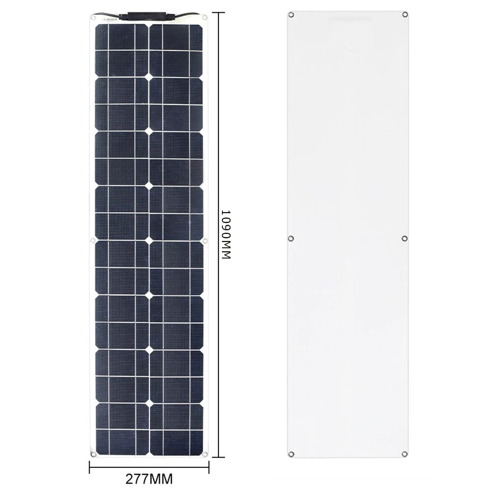 18v_Flexible_solar_panels  Dimension - 1090mm X 277mm