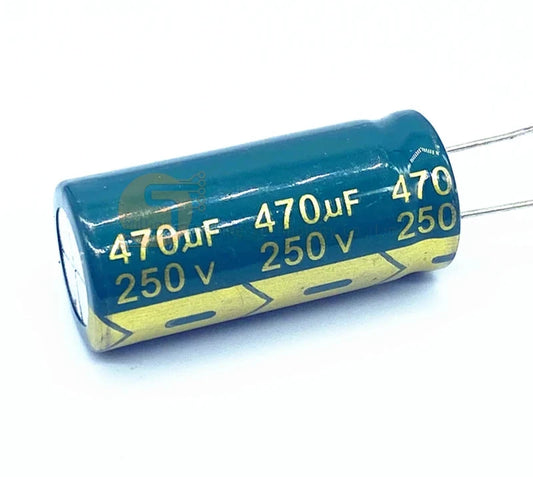 250V High Frequency Low ESR Aluminum Capacitor 470UF