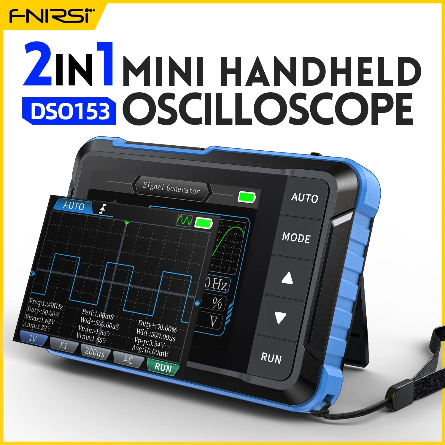 2in1 Electronics Repair Digital Portable Oscilloscope Signal Generator