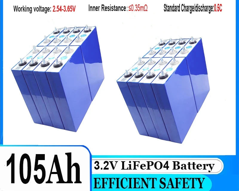 16 pieces LiFePO4 Batteries