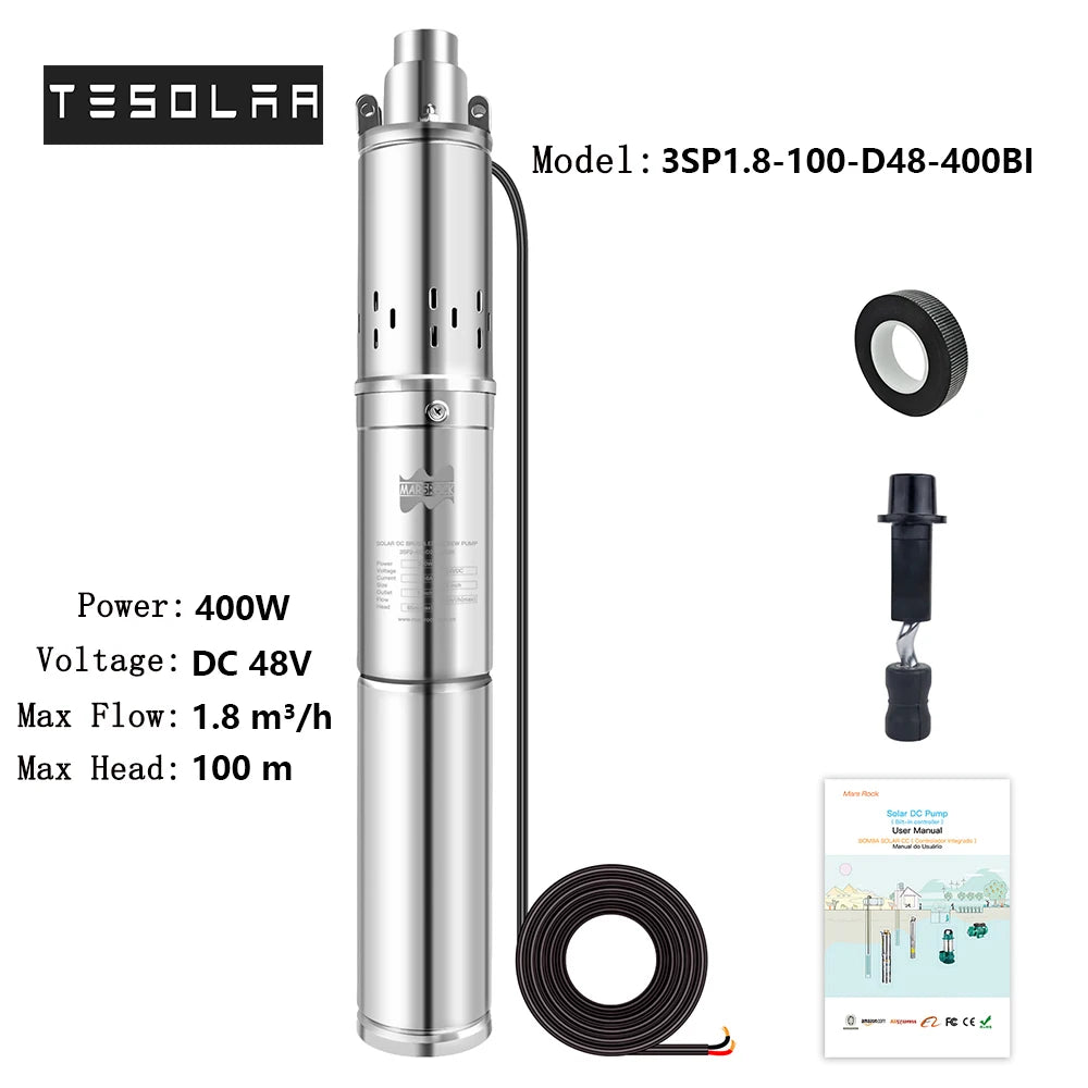 400W Solar Pump DC  48V Solar/ Water Pump