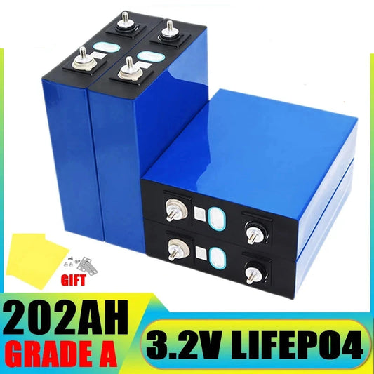 4pcs LiFePO4 200/280/320Ah Battery 3.2V -  12v/24v