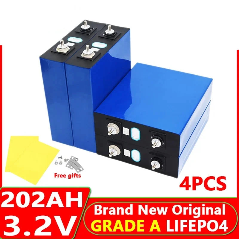 4pcs LiFePO4 202Ah Battery -  12v/24v