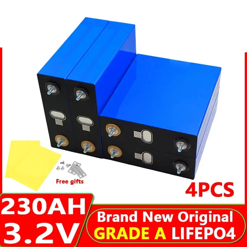 4pcs LiFePO4 230Ah Battery