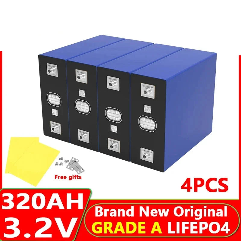 4pcs LiFePO4 320Ah Battery -  12v/24v