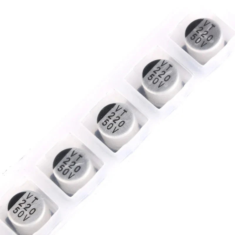 5 PCS SMD Aluminum Electrolytic Capacitors