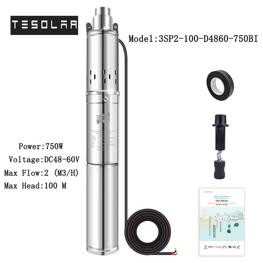 750W Solar Pump DC 60V  Solar/ Water Pump 