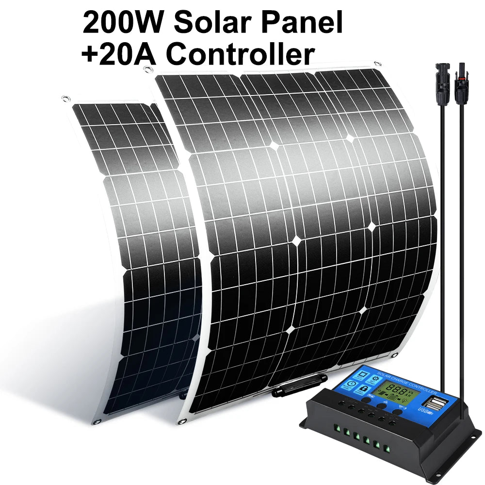 Solar Panel with 20A Controller
