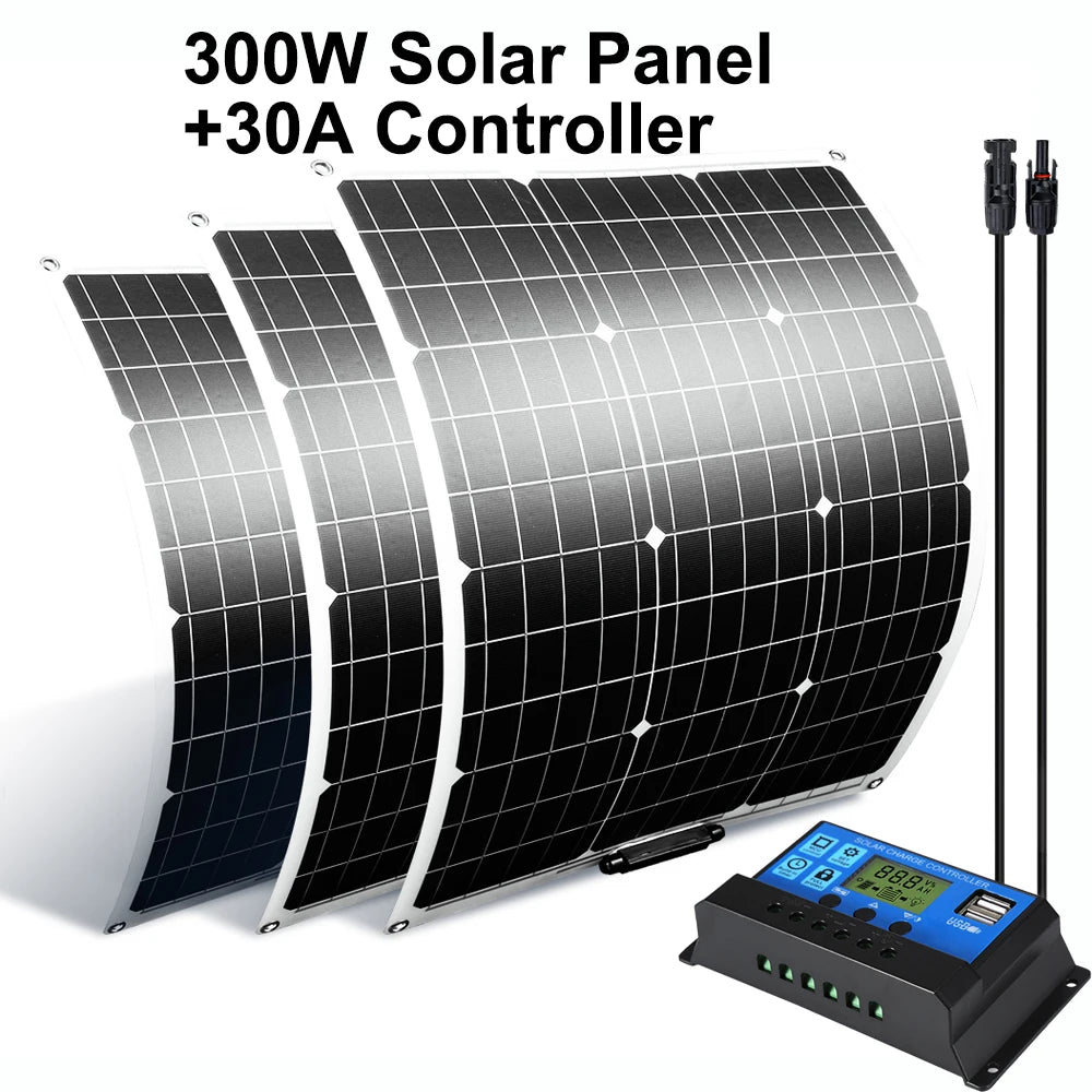 300w Solar Panel +30A Controller