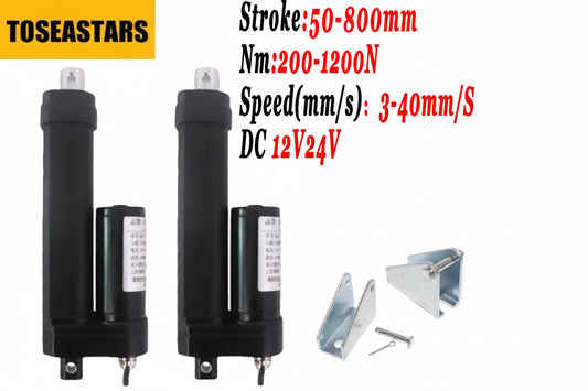 Toseastars linear actuator with specifications on a white background