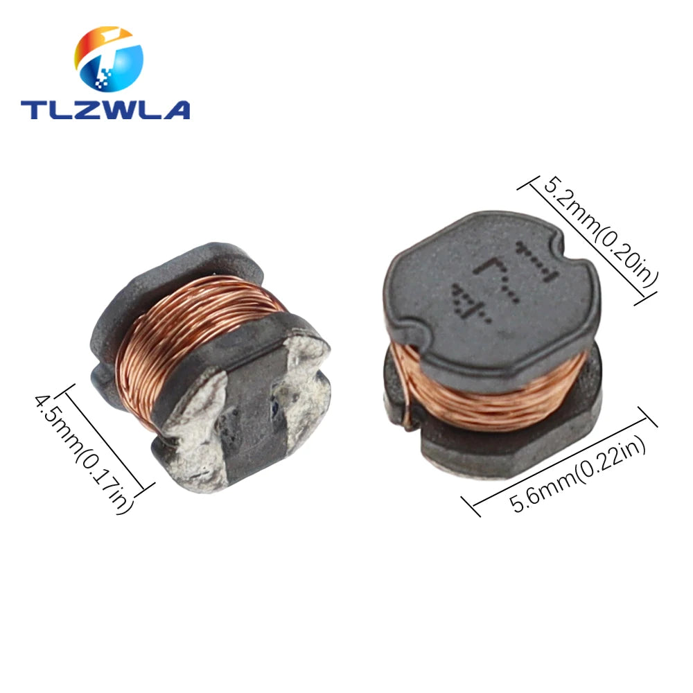 Two electronic components with copper wire and dimensions labeled, featuring the TLZWLA brand.