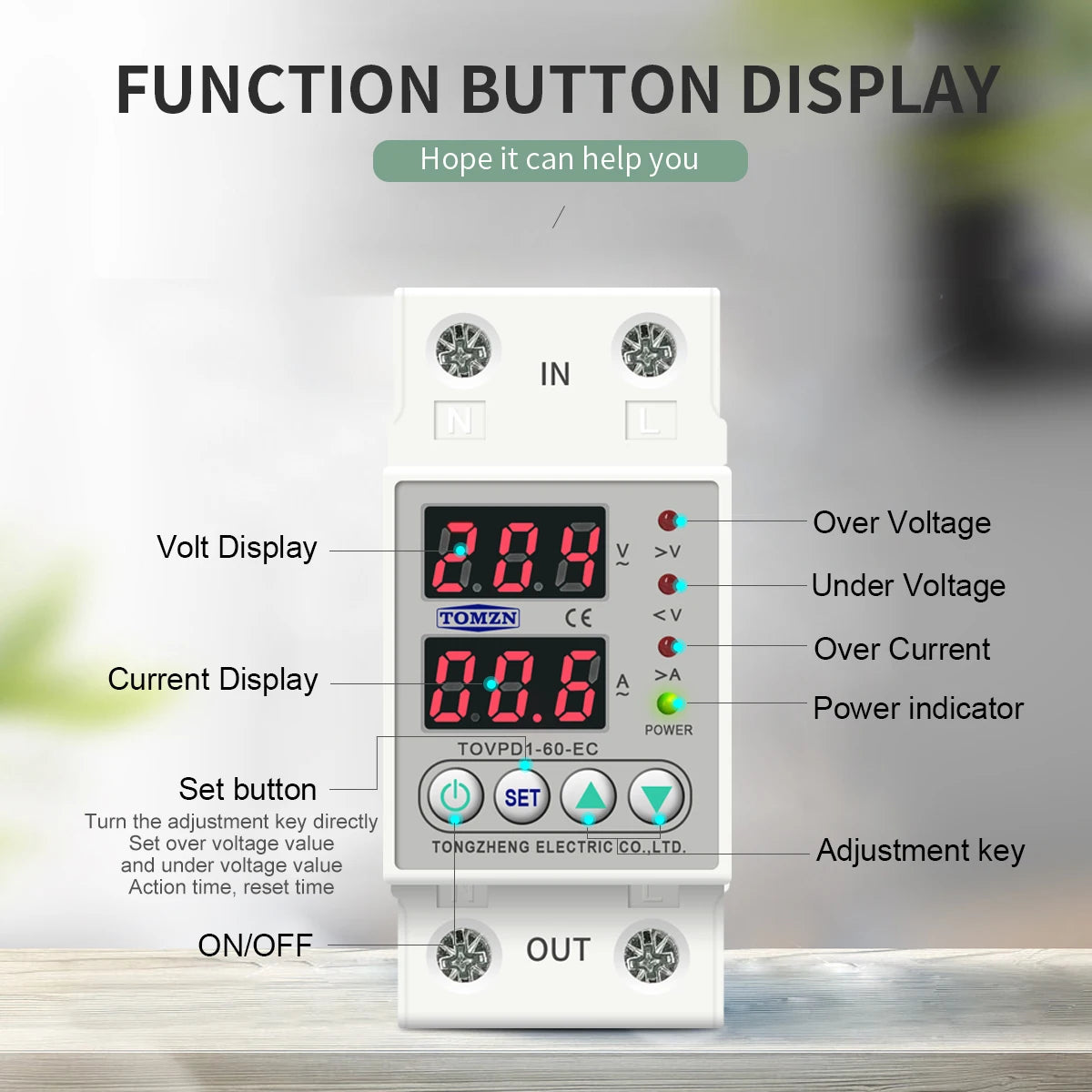 Din Rail Dual Display - Protection Relay - wallpaper