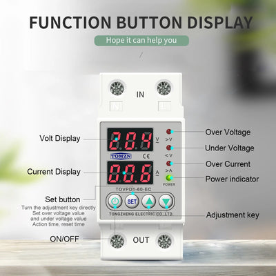 Din Rail Dual Display - Protection Relay - wallpaper
