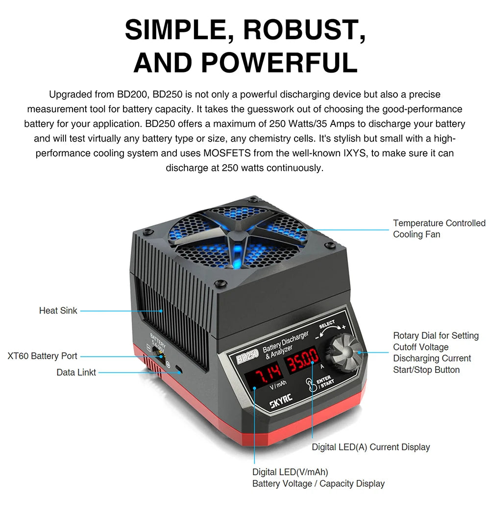 Battery Discharger & Analyzer description specification 