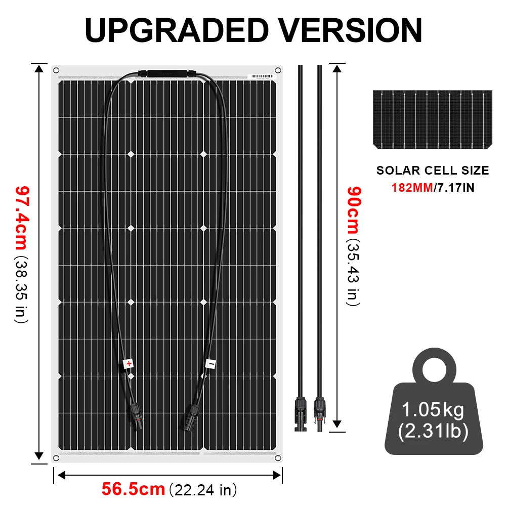 Solar Panel - size & weight