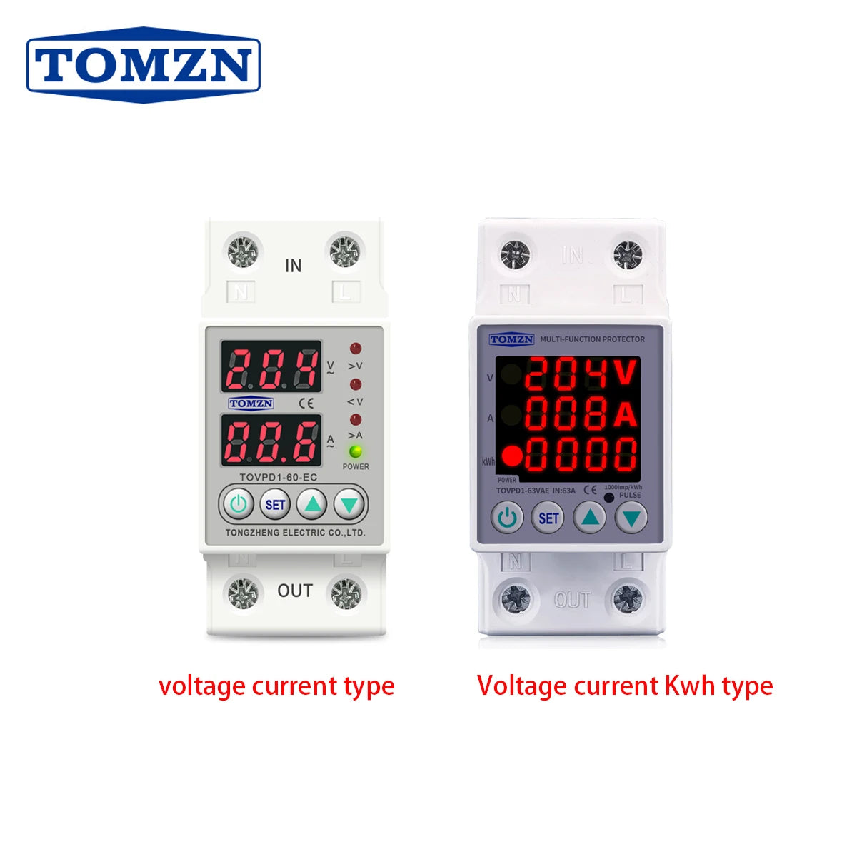 Din Rail Dual Display - Protection Relay 40A 63A 80A 220V 230V