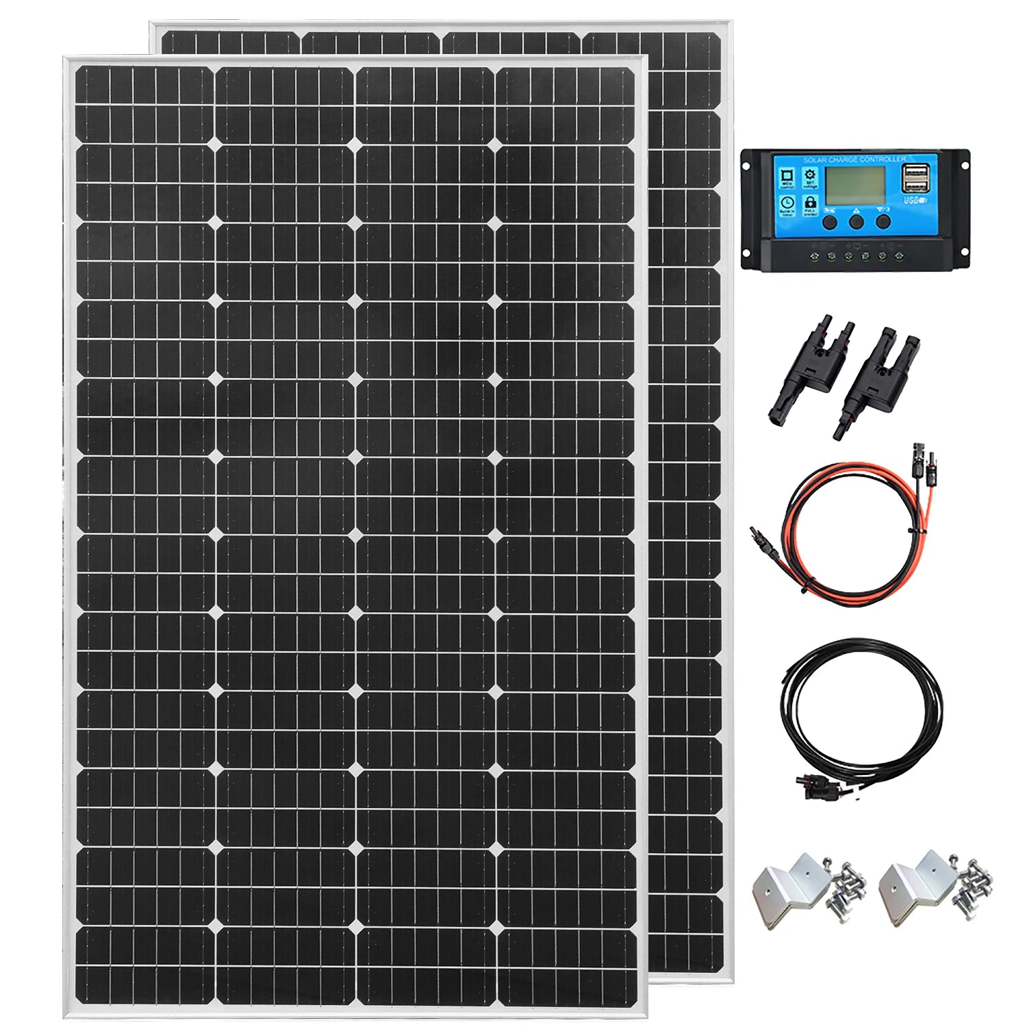 200/400W Monocrystalline Waterproof Solar Panel Kit