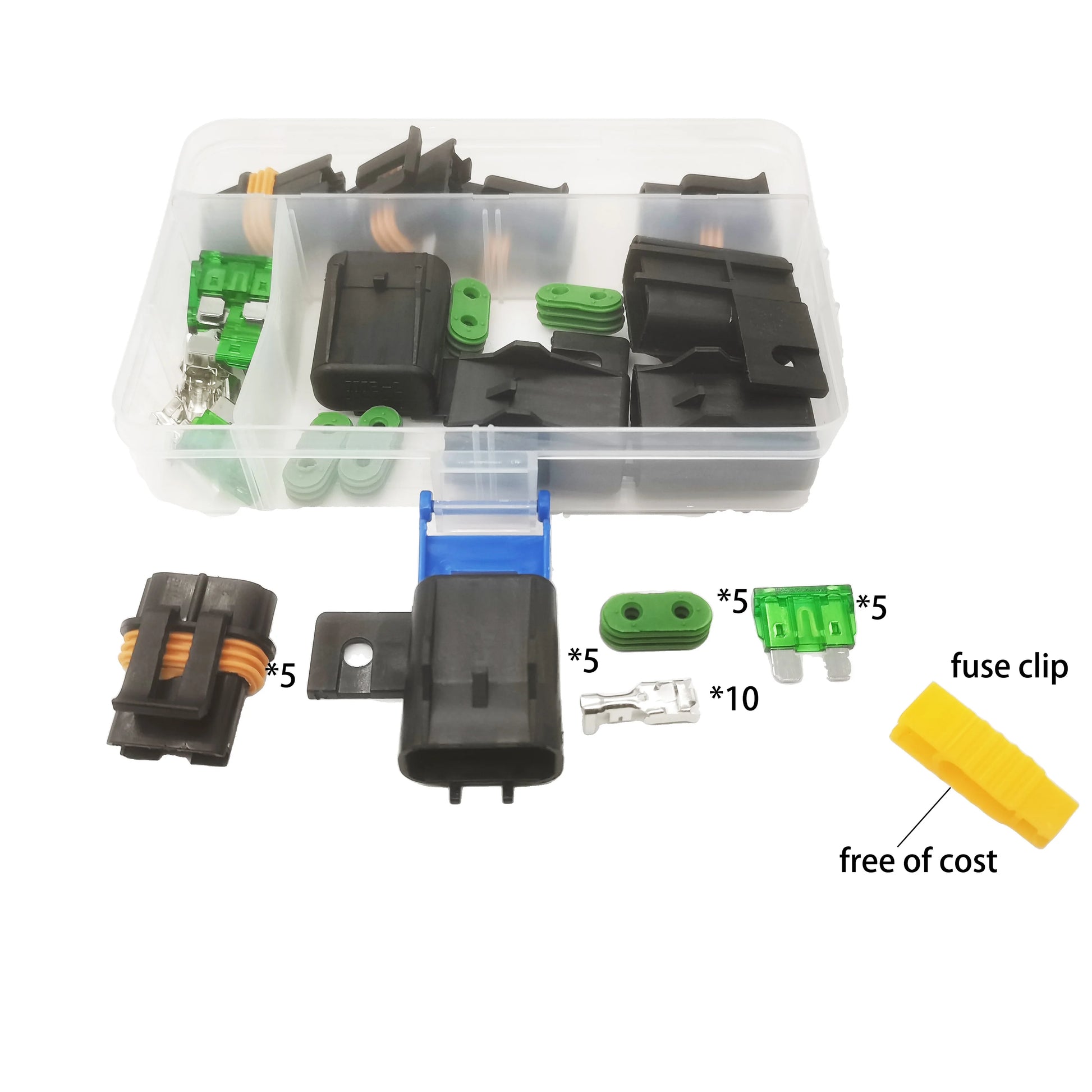 fuse connector parts with holder box