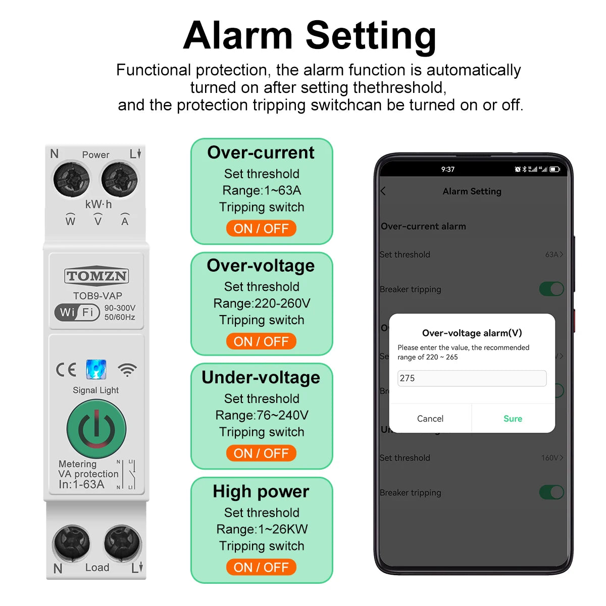 Alarm Setting - Circuit Breaker