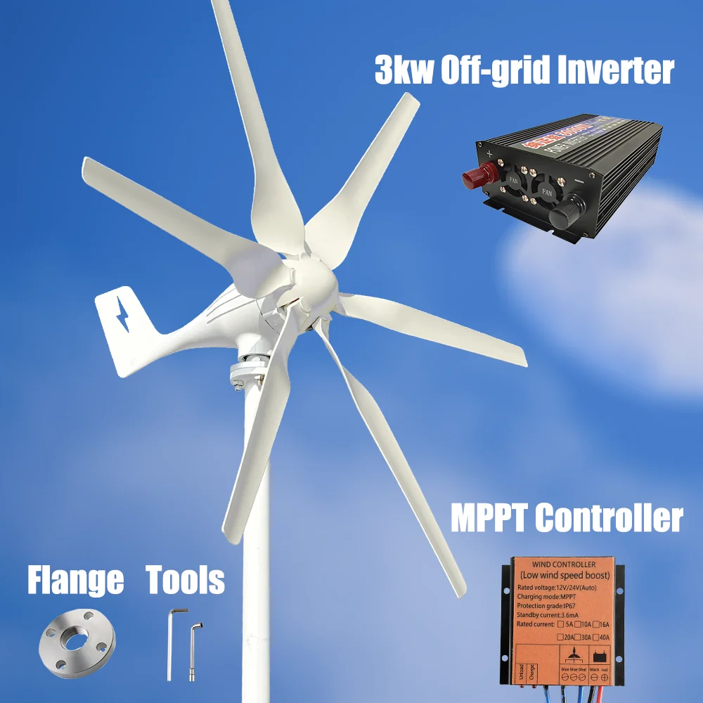 Wind Turbine Generator with inverter & controller kit 