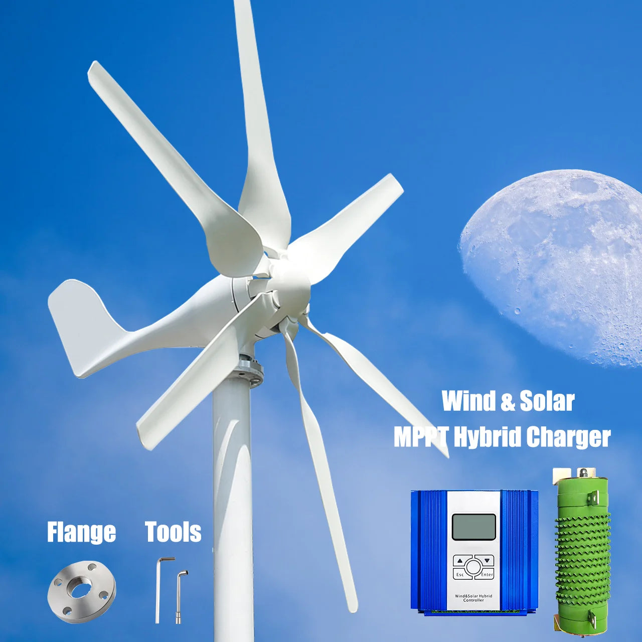 Wind Turbine Generator with MPPT Hybrid Charger