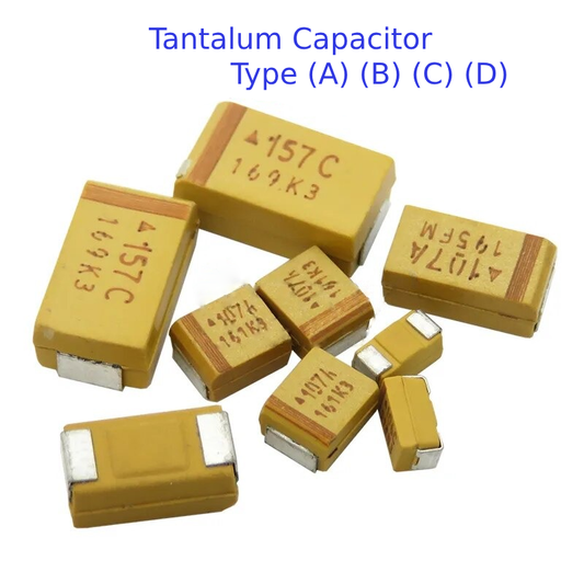 Capacitor Tantalum Type (A) (B) (C) (D)