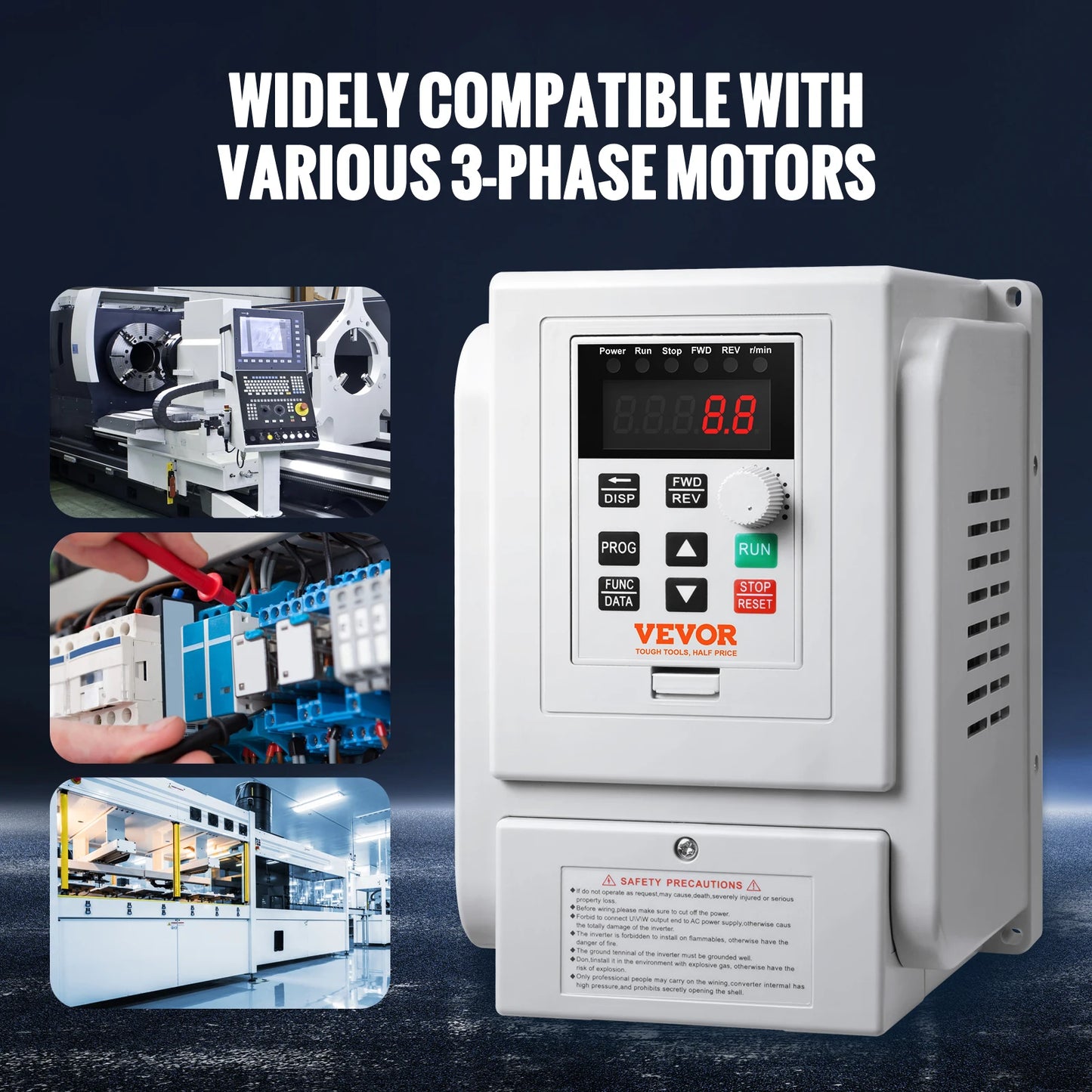 VFD compatibility system - 3 Phase 220V-240V Output 