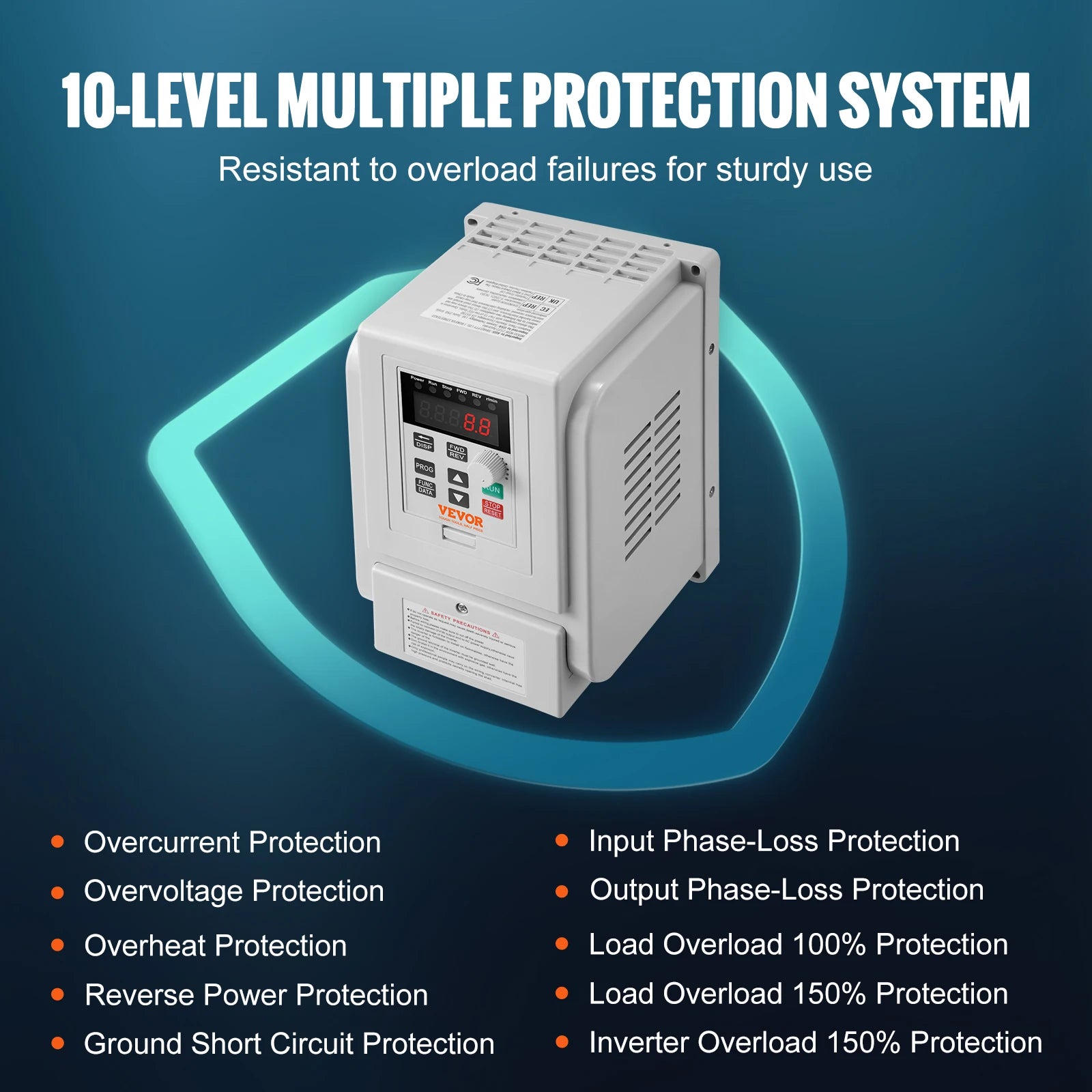 VFD protection system - 3 Phase 220V-240V Output 