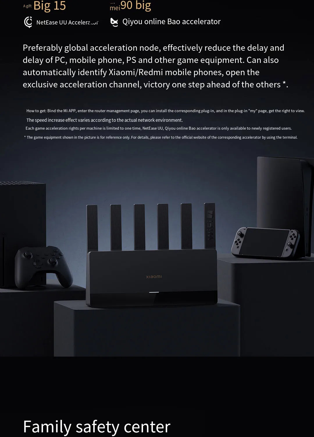 Electronic devices on a dark background with text overlay
