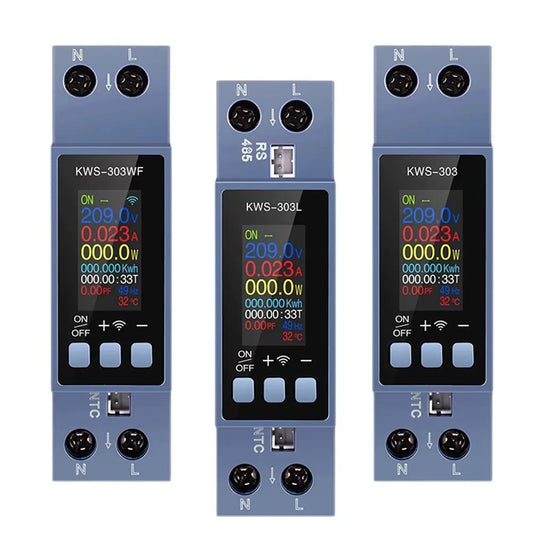 breaker Multi-Function Voltage/ Current Power Meter AC 85-290V - 0-40A