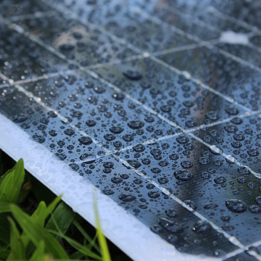 flexible solar panel close up image