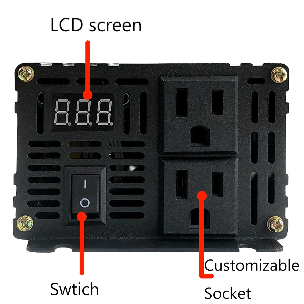 inverter LCD Screen and power button